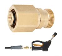 Adaptador de conexión rápida de ajuste preciso para unidades Karcher hecho de latón para un uso duradero en escenarios de limpieza exigentes (A)