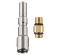 Adaptador de conexión rápida de olla de espuma de metal para sistemas de lavado a presión Nilfisk Kew Alto 200 bar nominal 280 bar Presión máxima 83 mm Longitud total