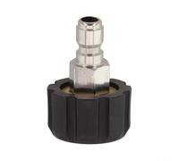 Adaptador de conexión rápida para lavadora a presión, conector M22 hembra a macho de un cuarto de pulgada, tres octavos QD a M22 catorce mm, conector de manguera de alta presión (1/4 QD macho a M22 15