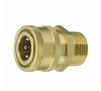 Adaptador de conexión rápida para lavadora a presión M22 14/15 giratorio a acoplador de 3/8 pulgadas para accesorios de manguera y bomba que soportan hasta 5000 PSI (M22 de 14 mm a 3-8 pulgadas)