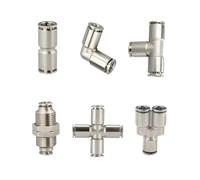 Adaptador de conexión rápida para manguera de aire 1 Uds 4-16mm OD Tubo PU Codo Corss Y Tee Conector De Aire Neumático Liberación Rápida(PU,16mm OD Tube)