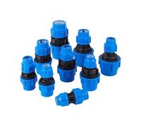 Adaptador de conexión rápida para manguera de aire Divisor De Tubo PE 20-50mm, Conector Reductor Rápido, Accesorios Tubería Riego, 1 Uds(32-25)