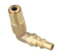 Adaptador de conexión rápida RV de 1/4 pulgadas de 90 grados para cocina al aire libre, estufa de gas, manguera de propano, conector Reino Unido