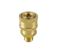 Adaptador de conexión y desconexión rápida de latón de 1/4" for hidrolavadoras, acopladores hidráulicos, conector(A)