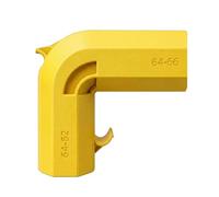 Adaptador de control de flujo de vacío, conector colector de polvo de doble puerto de 45 mm, adaptador universal de extracción de polvo de 62-66 mm para sierras de corte de sobremesa, amarillo