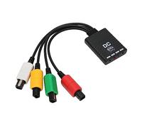 Adaptador de Controlador Inalámbrico para Convertidor Inalámbrico con Indicador LED para Consola Dreamcast, Controlador Bluetooth de 4 Jugadores para para