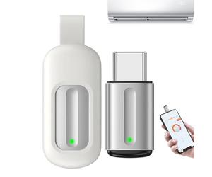 Adaptador de controlador IR - aluminio 2,6 x 1,1 x 0,6 cm Plug and Play | Mando a distancia IR inteligente para proyector TV con conectividad Smartphone - Control Infrarrojo | Electr