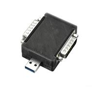 Adaptador de controlador MiSTer SNAC NeoGeo DB15, convertidor de controlador nativo USB de baja latencia con carcasa protectora impresa en 3D, apto para NeoGeo AES original para gamepad arcade (negro)