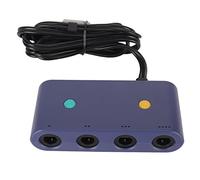 Adaptador de Controlador para, Convertidor de Controlador de Juego 3 en 1 para Wiiu, PC, Compatible con la Función Turbo Boost, con Cable de 150 Cm de Largo