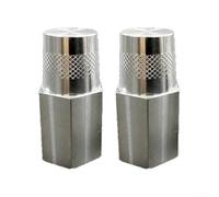 Adaptador de conversión de batería de aleación de aluminio para rosca M12, conector de terminal positivo y negativo con 36 mm de altura y 19 mm de diámetro hexagonal, no requiere herramientas de