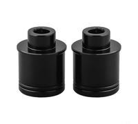 Adaptador de conversión de eje pasante a cubo QR de 12/15 mm a 9 mm para Hope For DT para SWISSs, aluminio 7075 para reductor mecanizado CNC para bujes delanteros y traseros de bicicleta, paquete de 2