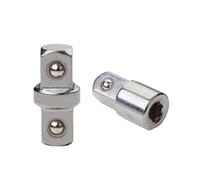 Adaptador de conversión de enchufe de 1/2 Uds., doble cabezal, manga de cambio cuadrado exterior, llave inglesa, convertidor de junta, herramienta de reparación manual de 1/4 "y 3/8" ( Color : 2pcs )