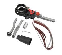 Adaptador de conversión de molinillo de ángulo: accesorio de lijadora de banda, control variable de 6 velocidades, agarre ergonómico con interruptor de deslizamiento bloqueado,