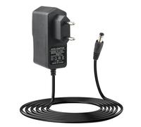 Adaptador de Corriente 12V 2A, Fuente de Alimentación Universal AC 100-240V con Conectores 5,5x2,1mm, para Tiras LED, Cámara, Router, TV Box, Monitor LCD, Discos Duros Externos, Reproductor Multimedia