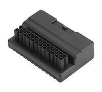 Adaptador de Corriente, ATX 24 Pines Hembra a 24 Pines Macho Adaptador de Corriente de 90 Grados con Caja Aislante Conectores de Computadora de Placa Base para PC de Escritorio