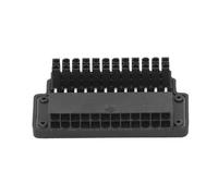 Adaptador de corriente ATX24Pin macho a hembra, conector en ángulo de 90 grados, cambiador de dirección, fuente de alimentación de placa base tipo