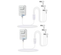 Adaptador de corriente blanco de 4,5 V CA/CC para accesorio de aldea iluminado Lemax, compatible con Lemax #94563 94564 74707 74295 84428 94565 94566 94527 para decoración de edificios de iluminación