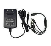 Adaptador de Corriente CA a CC 12V 2A con Cable de Divisor de 4 vías para cámaras CCTV DVR NVR LED Tira de luz …