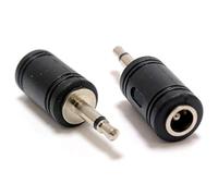 Adaptador de Corriente CC de 5,5mm x 2,1mm Enchufe en Linea a convertidor de Corriente coaxial de Enchufe Mono Jack de 3,5mm para Equipos de CCTV, Camara de videovigilancia, Luces LED, portatil, PC