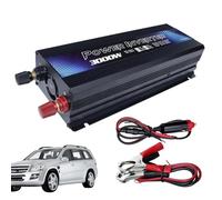 Adaptador de corriente continua para coche, corriente continua, corriente , convertidor de 3000 W, con enchufes universales para dispositivos portátiles, viajes, uso en caso de averías, viajes