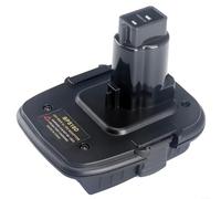Adaptador de corriente convertidor cabezal para BPS18D 20V a 18V interfaz de batería conector negro para recortadora de cuerdas, fácil de instalar, compacto y para herramientas de jardín al aire libre