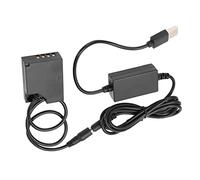 Adaptador de Corriente de Acoplador de CC de Batería Simulada NPW126 con Cable de Unidad USB para Fujifilm XT2 XT3 XT20 XH1 XT20 X100F