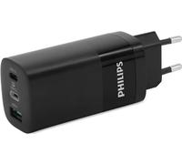 Adaptador de corriente de carga rápida 2x USB-C + USB-A 65W - PHILIPS