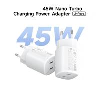 Cargador de pared xiaomi 45w nano turbo charging power adapter- 2xusb