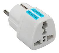 Adaptador de corriente de viaje universal (AU, EE. UU., Reino Unido a UE, enchufe europeo, CA 250 V) nuevo