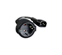 Adaptador de corriente - GEMBIRD - PC-SFC14M-01 - C14 macho a Schuko hembra - 0,15 m - Negro