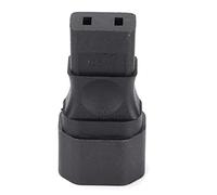 Adaptador de Corriente IEC 320 C14 Macho a IEC 320 C9 Hembra, Enchufe Convertidor de Larga Duración para Computadoras Portátiles, Teléfonos Móviles, Cargadores USB, Salida de Ca 6a 250V