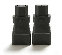 Adaptador de Corriente IEC320 C20 A IEC320 C13 de 2 Piezas, Plug and Play, 2,5 A-16 A 250 V, 4000 W, Material de PVC de Cobre, Alta Estabilidad, para Servidor UPS PDU, Adaptador