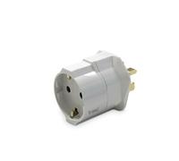 Adaptador de Corriente inglés a Europeo, Compatible con Dispositivos de Diversos voltajes, Ideal para Viajes y Uso en el hogar.