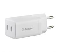Adaptador de corriente Intenso Adaptador de corriente W40CC GaN, conexión: 2x USB-C Potencia: máx. 40 vatios, tecnología GaN, blanco