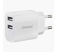 Adaptador de corriente Intenso W30AC, conexiones: 1x USB-A, 1x USB-C - Potencia: máx. 24 vatios, blanco