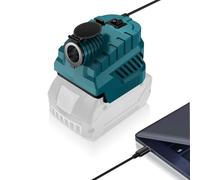 Adaptador de corriente para Bosch de 18 V a 12 V, con toma de mechero de coche, 240 W, alimentación para dispositivos de vehículos, puerto USB, puerto USB-C/tipo C, salida de carga
