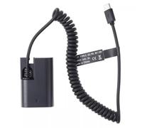 Adaptador de corriente para cámara DR-E6 DC acoplador LP-E6 batería falsa para Canon 90D 7D2 5D4 R5 R6