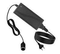 Adaptador de Corriente para Coche 100V-240V a 12V 5A 60W, Convertidor de Voltaje AC-DC con Enchufe de Encendedor de Cigarrillos, Transformador Rectificador para Nevera, Compresor, Aspiradora de Coche