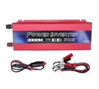 Adaptador de corriente para coche, 12 V a convertidor de corriente con puertos de salida, 3000 W, inversor de corriente, dispositivo para cargar dispositivos electrónicos durante camping