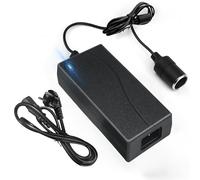 Adaptador de corriente para coche, convertidor de voltaje 230V a 12V 60W/10A adaptador de corriente 12V adaptador de corriente a DC adaptador de encendedor de cigarrillos AC a DC para aspiradora,