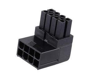 Adaptador de corriente para CPU de escritorio de 8 pines, placa principal de 8 pines a 8 pines, conector de dirección asistida de 90 grados, adaptador de 90°