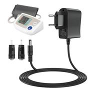 Adaptador de Corriente para Tensiómetro 6V 1A con 2 Conectore para Omron HHP-CM01, Omron M7 M500 M700 M3 M5 M6 M2 Basic/Intelli IT X2 X4 X7 Smart, X2 Basic, X3 Comfort