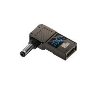 Adaptador de corriente portátil de alto rendimiento USB C a directo PD100W para elementos de autocaravana, control de voltaje en tiempo real del ordenador portátil