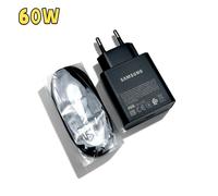 Adaptador de Corriente Samsung de 60W PD, Cargador de Carga Súper Rápida, Cable Tipo C Original para Galaxy S26 S25 S24 S23 S22 Ultra Plus A90 S10 For samsung 60W