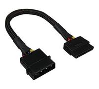 Adaptador de corriente SATA negro