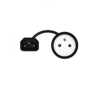 ADAPTADOR DE CORRIENTE SAVIO IEC C14 - CEE 7/5(E)