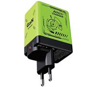 Adaptador de corriente tipo C - Módulo de potencia de carga de dos cables, paquete compacto de suministro de energía | Alta velocidad corriente rápida compacta Fuente de alimentación estándar mundial