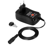 Adaptador de Corriente Universal de 30W, Transformador de polaridad inversa con Puerto USB 5V 2A para Dispositivos electrónicos domésticos de 3V, 4,5V, 5V, 6V, 7,5V, 9V y 12V, cámaras de vigilancia