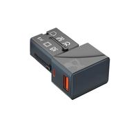 Adaptador de Corriente Universal para Viajes con 1 USB-A QC 3.0 de 18 W y 1 Cargador Rápido Tipo C PD de 25 W para Viajes en EE. UU., UE, Reino Unido