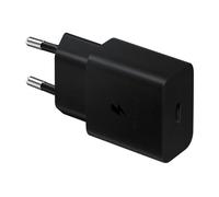 Adaptador de corriente USB-C de 15W de Samsung con cable, negro